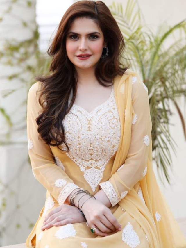 Zareen Khan looks very dashing in a Desi ensemble