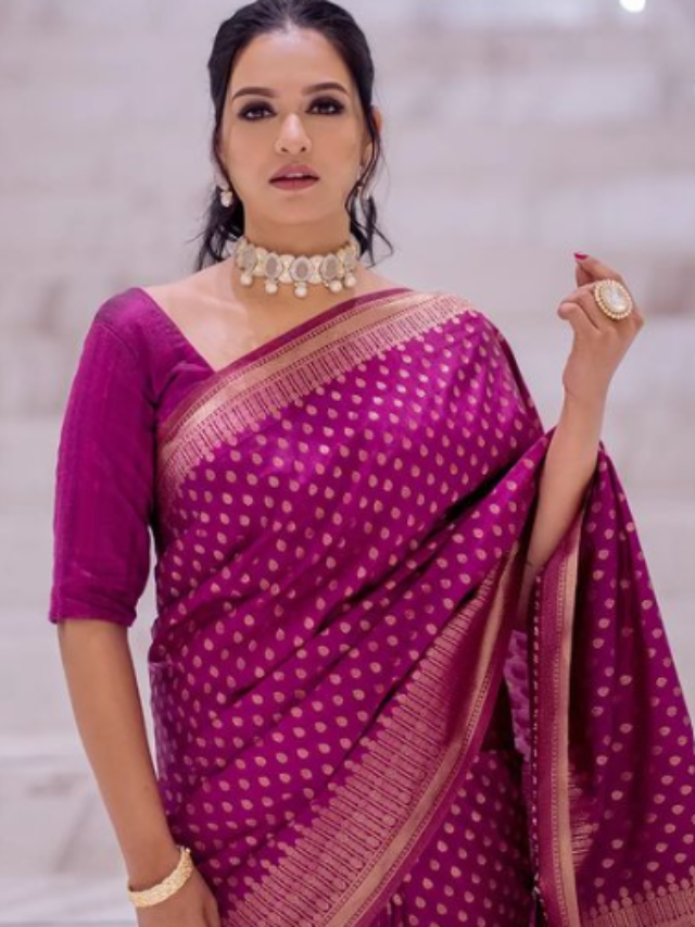 Priyanka Sarkar wore some modern sari outfit